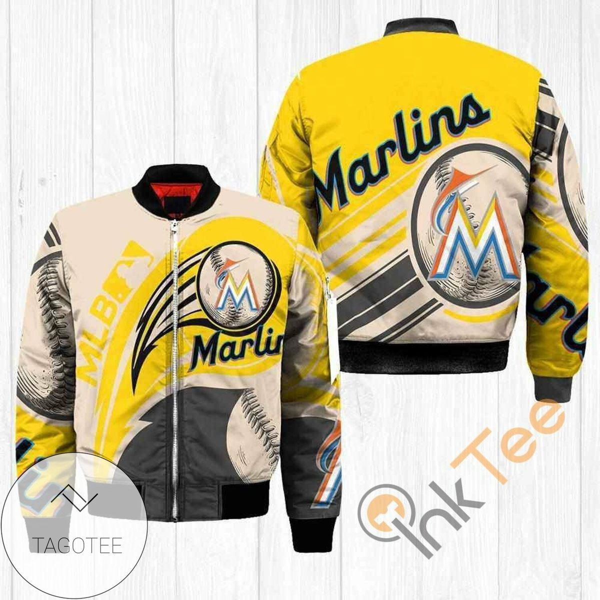 Miami Marlins Bomber Jacket | MLB Team Jacket for Men & Women | Baseball Fan Gift