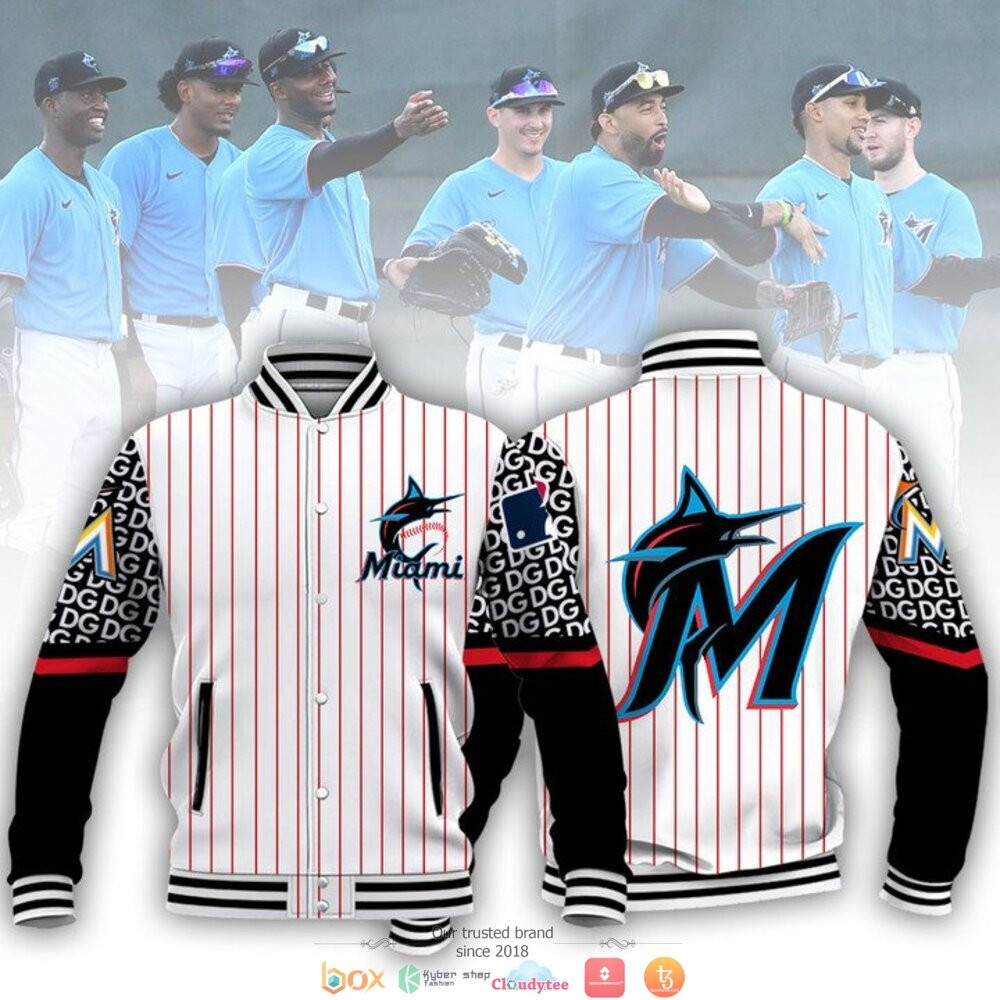 Miami Marlins Varsity Baseball Jacket for Men & Women | MLB Team Fan Gift