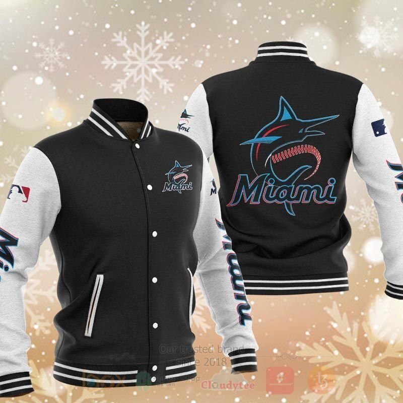 Miami Marlins Varsity Baseball Jacket for Men & Women | MLB Team Fan Gift