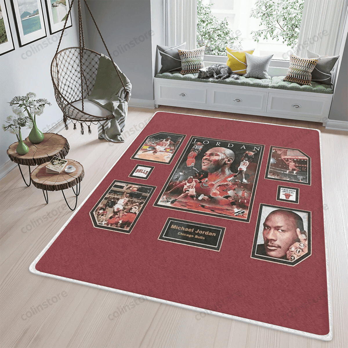 Michael Jordan Chicago Bulls Gifts 3D Rectangle Area Rug – Full Print Carpet For Living Room & Bedroom Home Decor