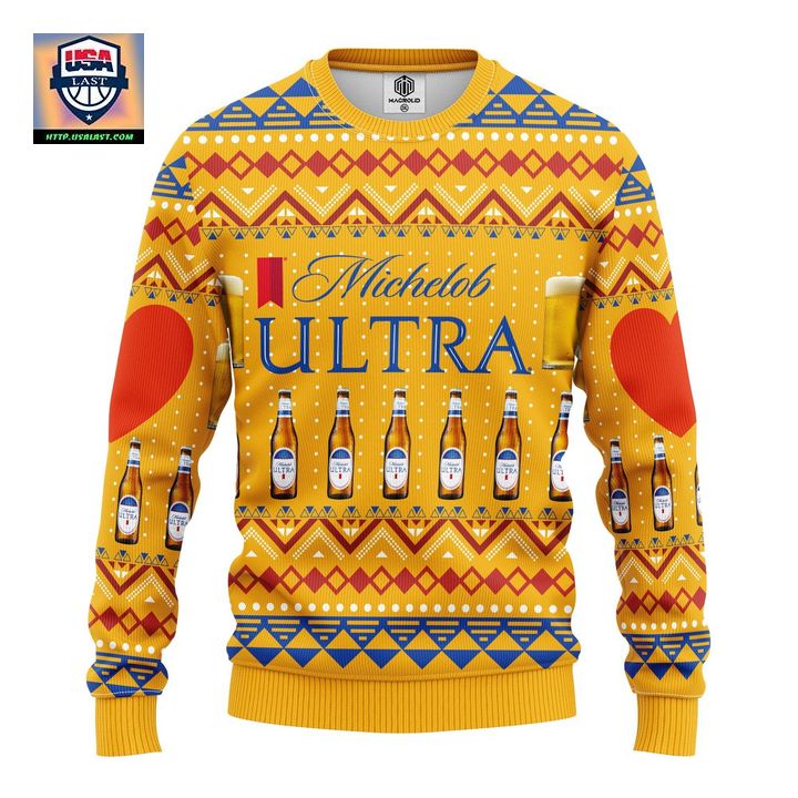 Michelob 3D Ugly Christmas Sweater Amazing Gift Idea Thanksgiving Gift