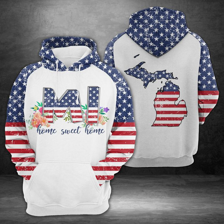 Michigan Home Sweet Home 3D All Over Print Hoodie & Zip Hoodie