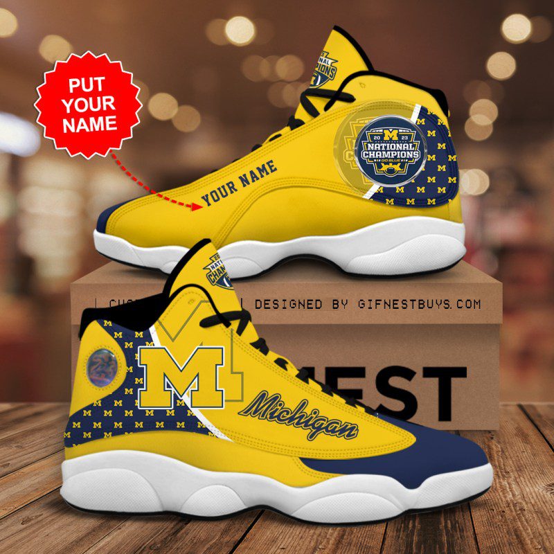 Michigan Wolverines JD13 Sneakers Shoes for Men & Women | Custom Fan Gift - Image 3