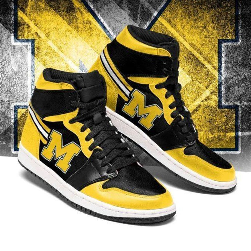 Michigan Wolverines Ncaa Shoes Sport Air Jd Sneakers
