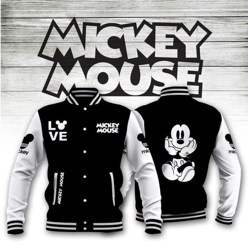 Mickey Fashion Baseball Jacket for Men & Women | Cartoon Fan Gift