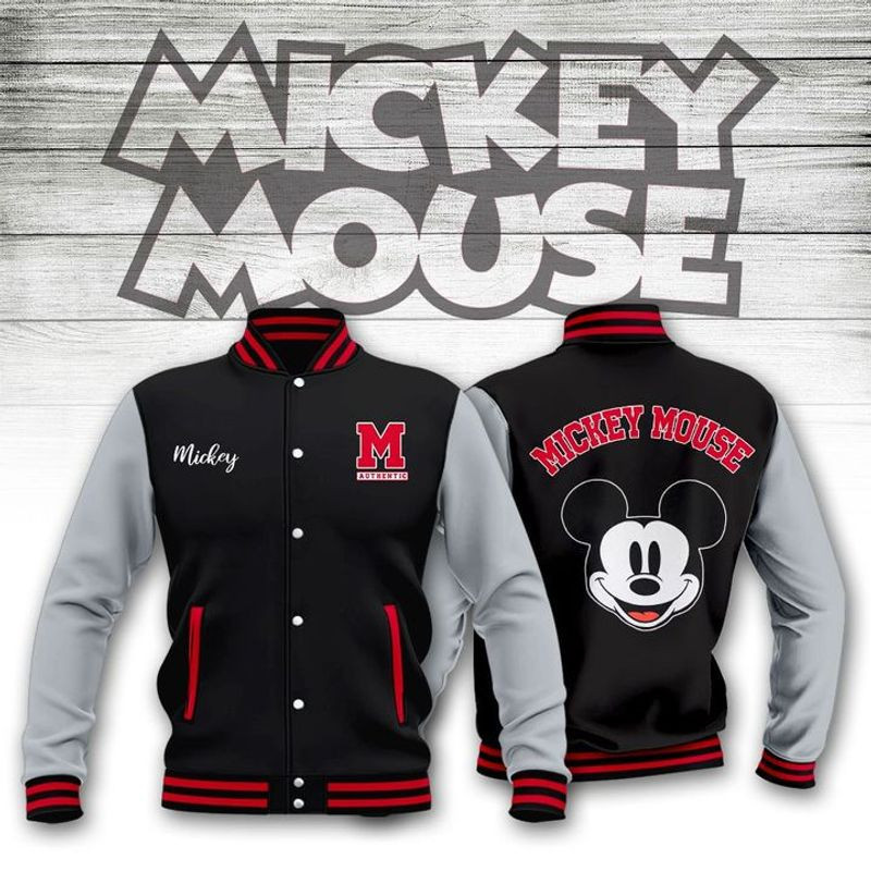 Mickey Fashion Baseball Jacket for Men & Women | Cartoon Fan Gift