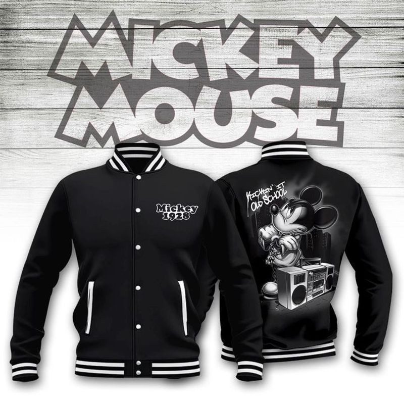 Mickey Fashion Baseball Jacket for Men & Women | Cartoon Fan Gift