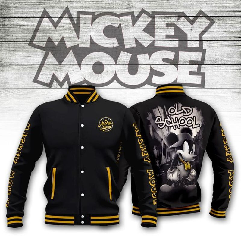 Mickey Fashion Baseball Jacket for Men & Women | Cartoon Fan Gift