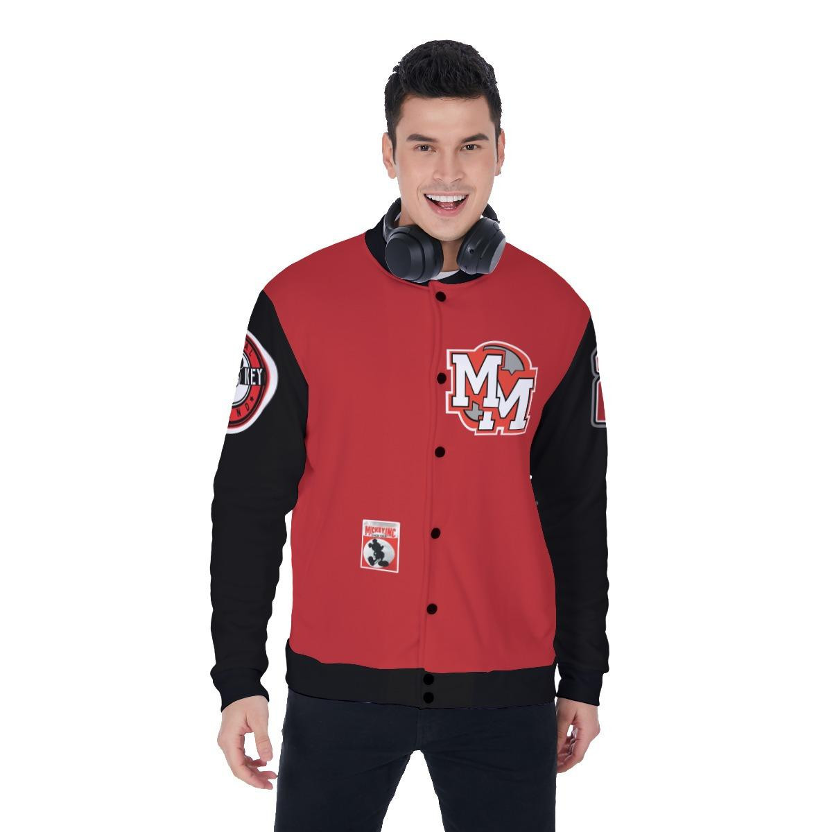 Mickey Mouse Michael Jackson Baseball Jacket for Men & Women | Cartoon Fan Gift