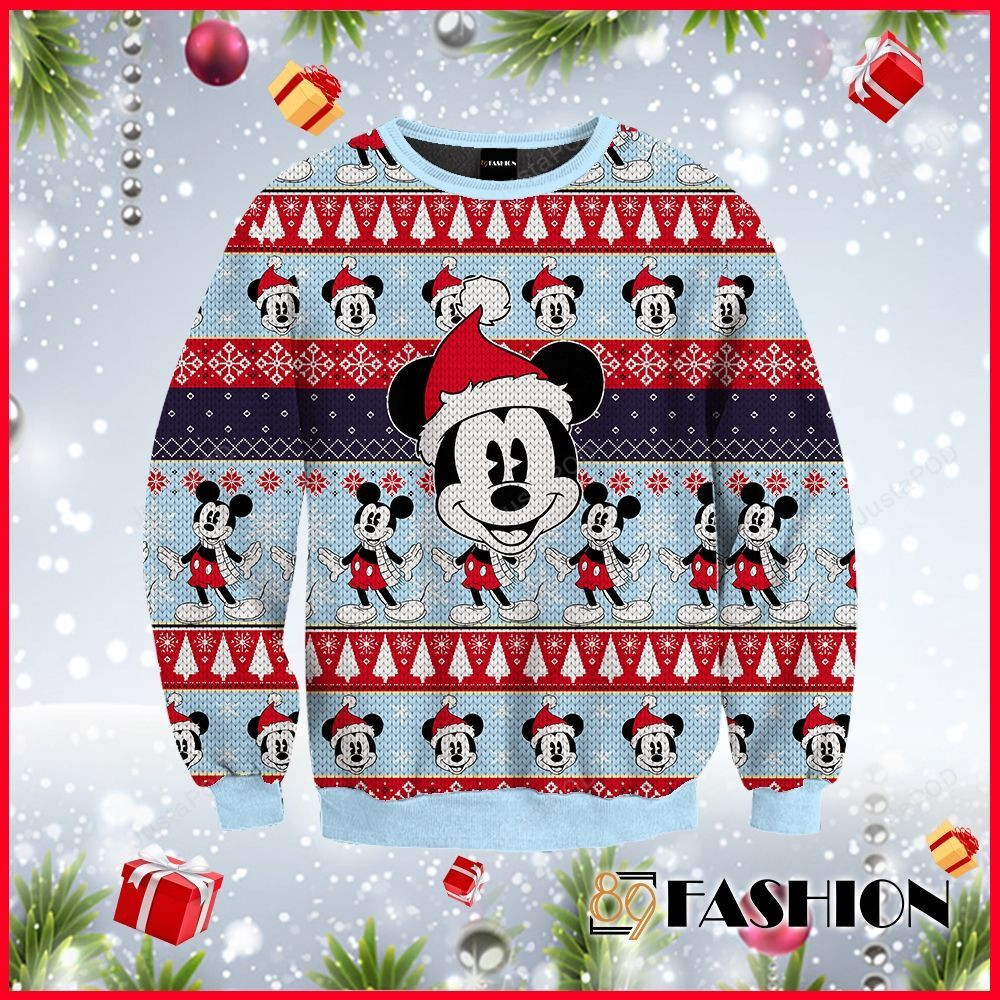 Mickey Mouse Ugly Christmas Sweater, Perfect Holiday Gift