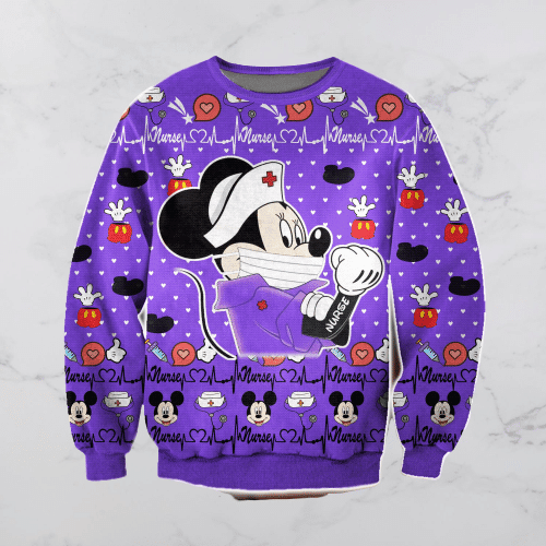 Mickey Nurse Ugly Christmas Sweater,