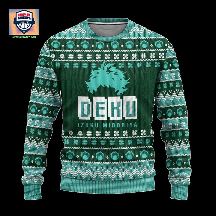Midoriya My Hero Academia Anime Ugly Christmas Sweater Xmas Gift