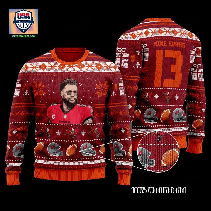 Mike Evans 13 Tampa Bay Buccaneers Nfl Christmas Sweater