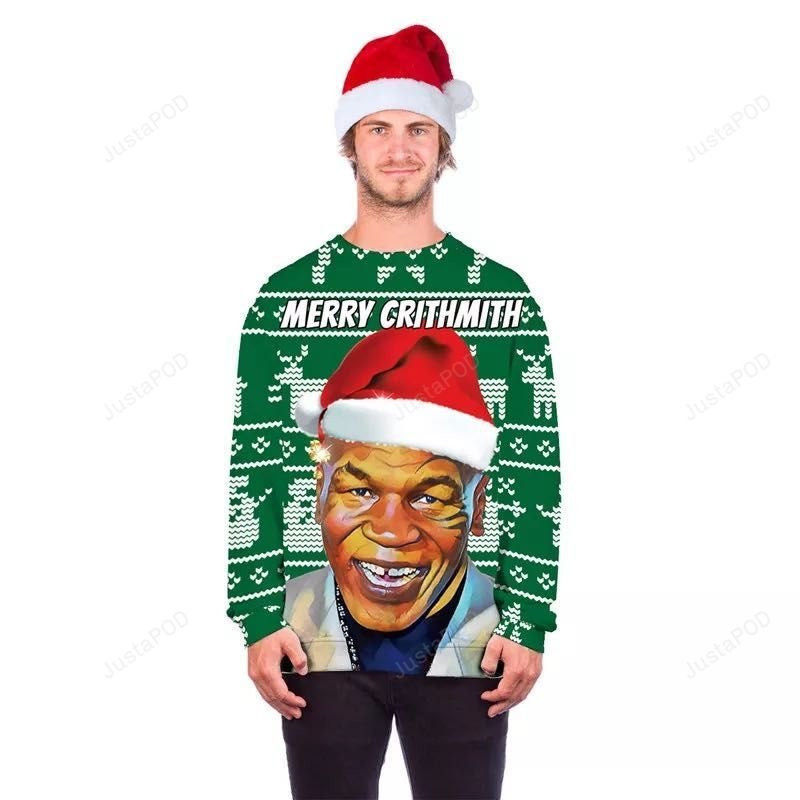 Mike Tyson Boxer Ugly Christmas Sweater, Perfect Holiday Gift