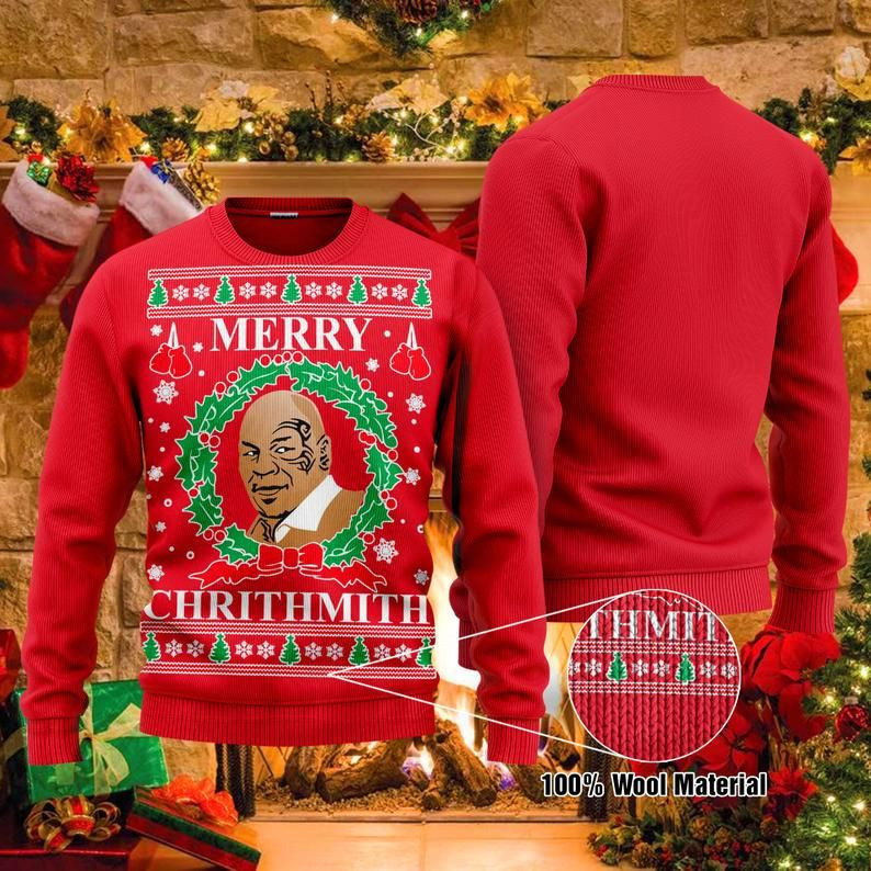 Mike Tyson Boxing Ugly Christmas Sweater,