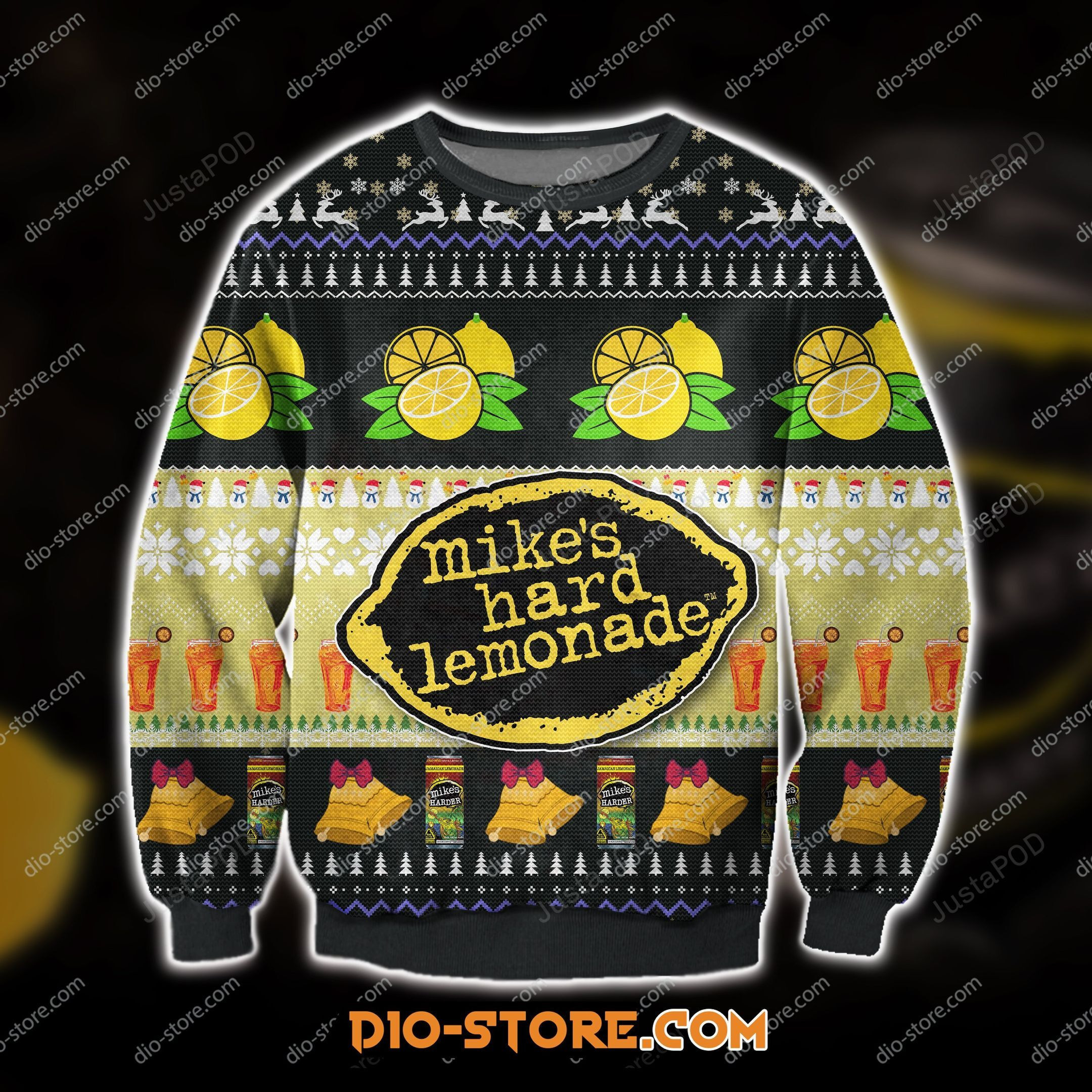 Mikes Hard Lemonade For Unisex Ugly Christmas Sweater, Perfect Holiday Gift