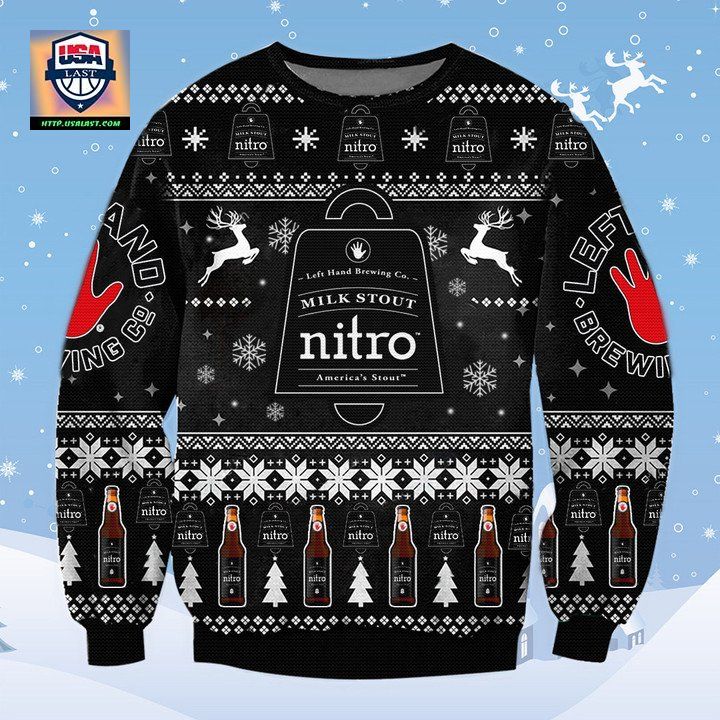 Milk Stout Nitro Beer Ugly Christmas Sweater