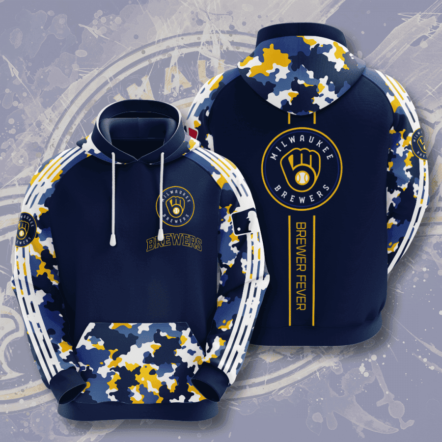 Milwaukee Brewers 3D All Over Print Hoodie & Zip Hoodie