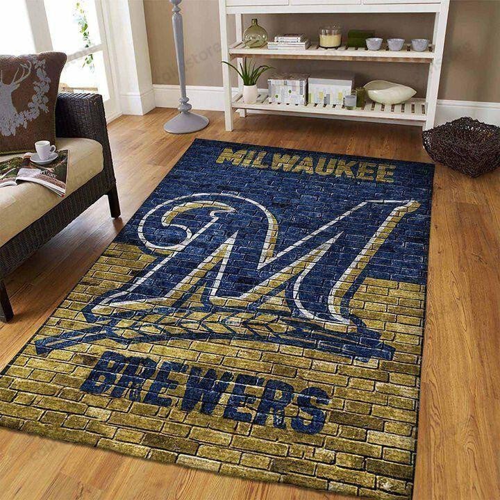 Milwaukee Brewers 3D Rectangle Area Rug – Full Print Carpet For Living Room & Bedroom Home Decor