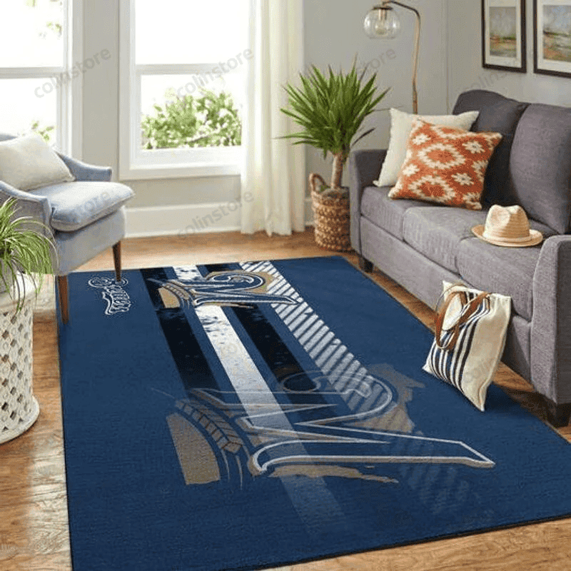 Milwaukee Brewers Baseball Rectangle Area Rug – Full Print Carpet For Living Room & Bedroom Home Decor