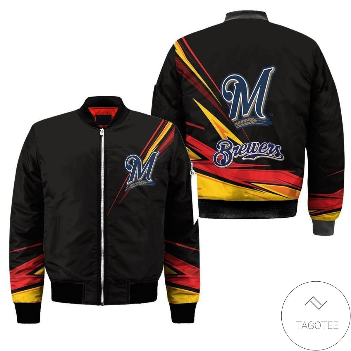 Milwaukee Brewers Bomber Jacket | MLB Team Jacket for Men & Women | Baseball Fan Gift