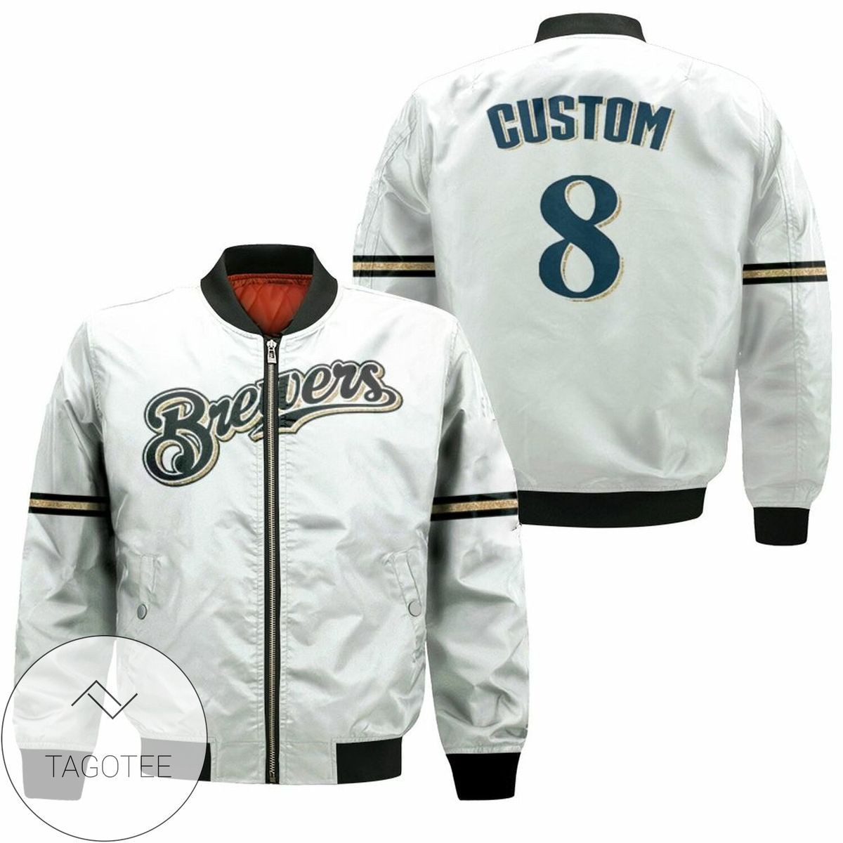 Milwaukee Brewers Ryan Braun Personalized Bomber Jacket | MLB Team Jacket for Men & Women | Baseball Fan Gift