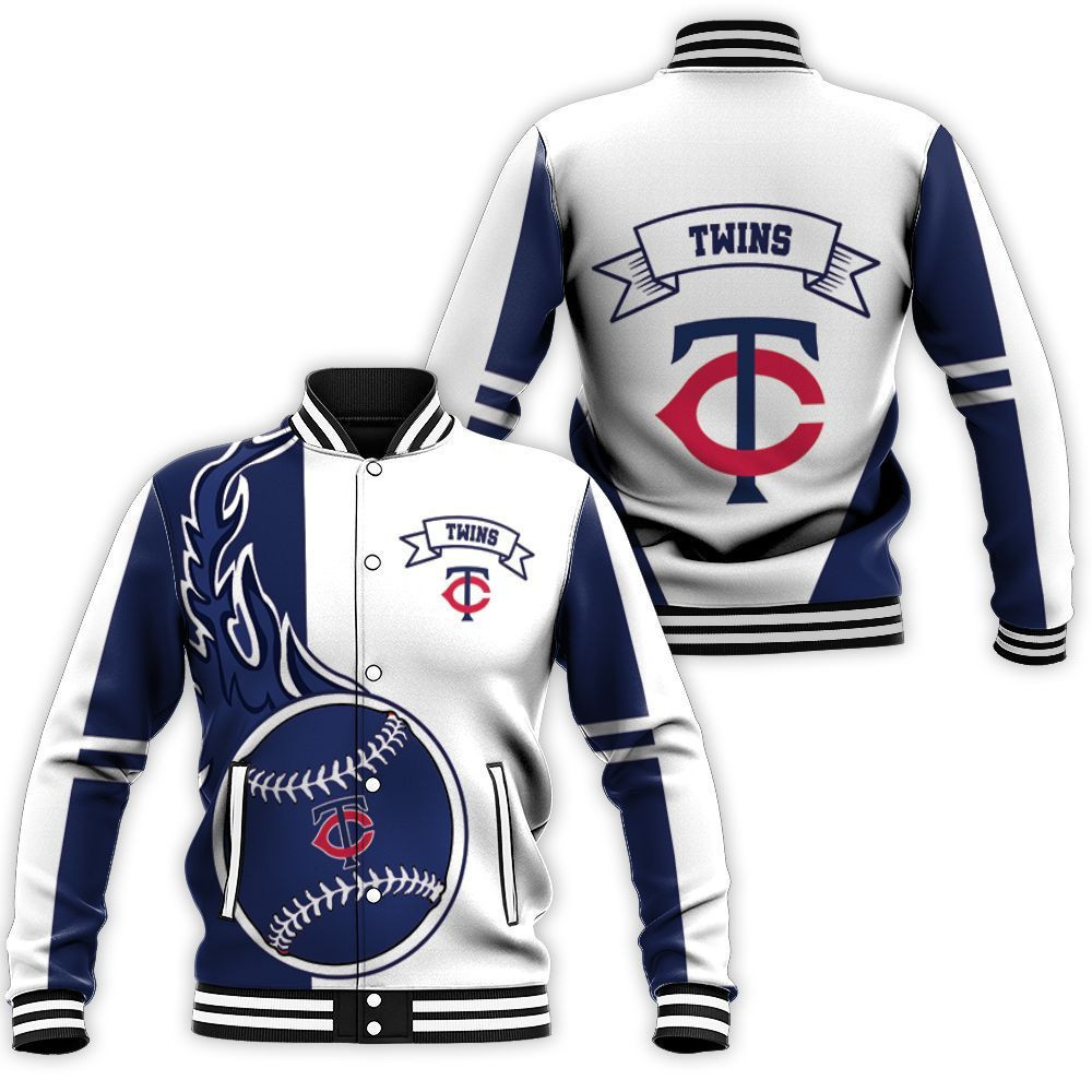 Milwaukee Brewers White Navy Varsity Baseball Jacket for Men & Women | MLB Team Fan Gift