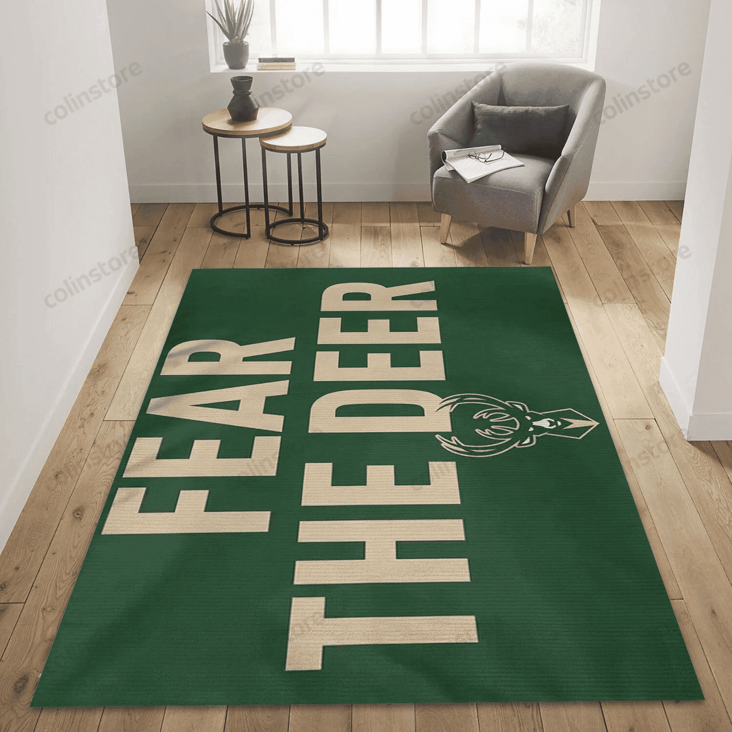 Milwaukee Bucks Fan 3D Rectangle Area Rug – Full Print Carpet For Living Room & Bedroom Home Decor