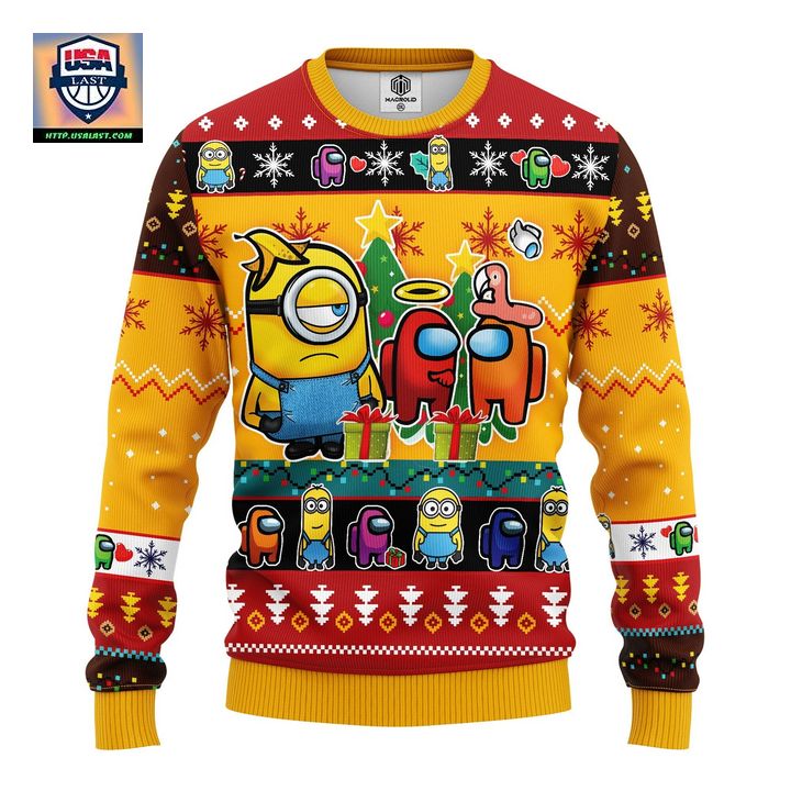 Minion Among Us Funny Ugly Christmas Sweater Amazing Gift Idea Thanksgiving Gift
