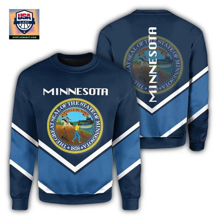 Minnesota Coat Of Arms Sweater Lucian Style J5W