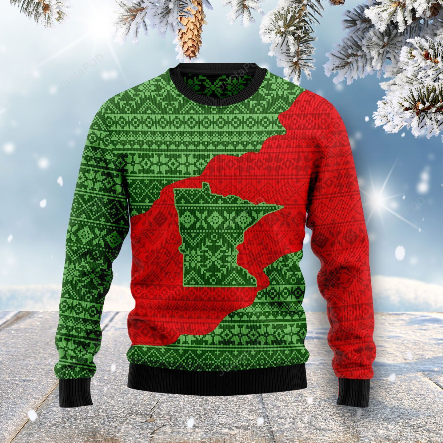 Minnesota Lover Ugly Christmas Sweater, Perfect Holiday Gift