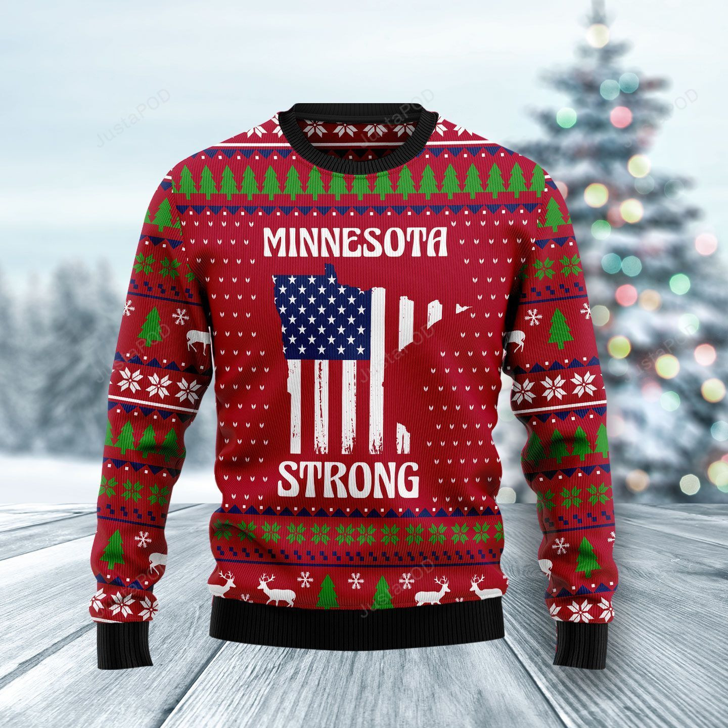 Minnesota Strong Christmas Ugly Christmas Sweater, Perfect Holiday Gift