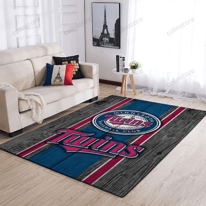 Minnesota Twins 4 3D Rectangle Area Rug – Full Print Carpet For Living Room & Bedroom Home Decor