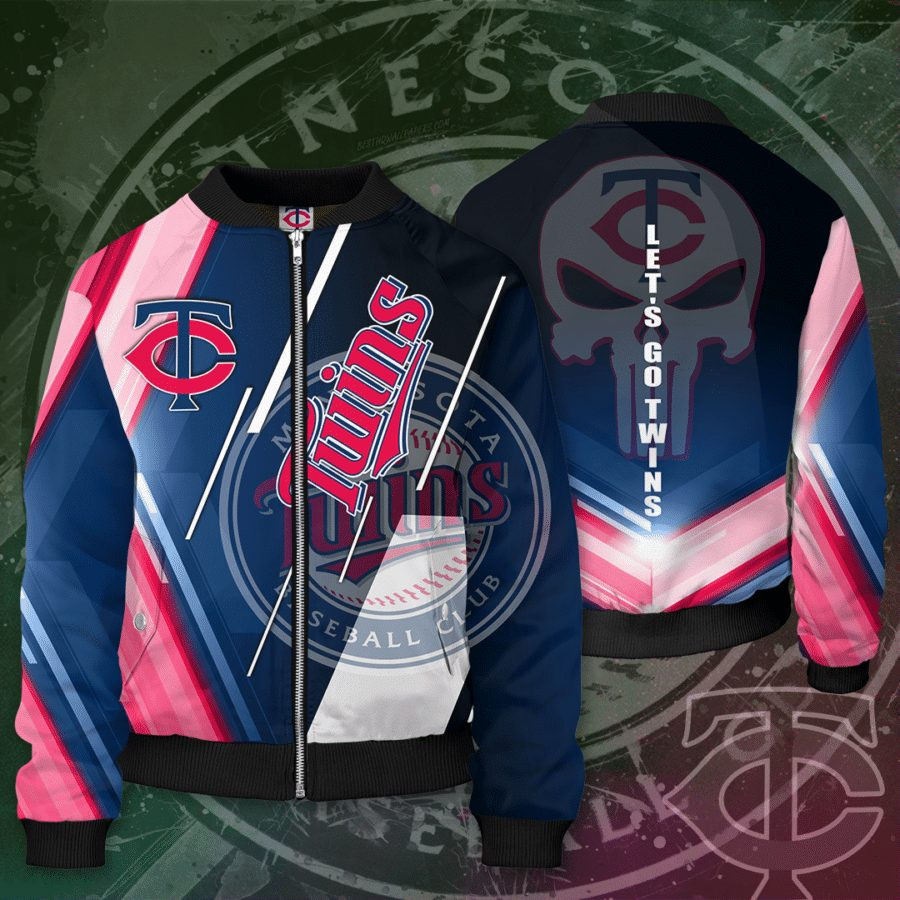 Minnesota Twins Bomber Jacket | MLB Team Jacket for Men & Women | Baseball Fan Gift