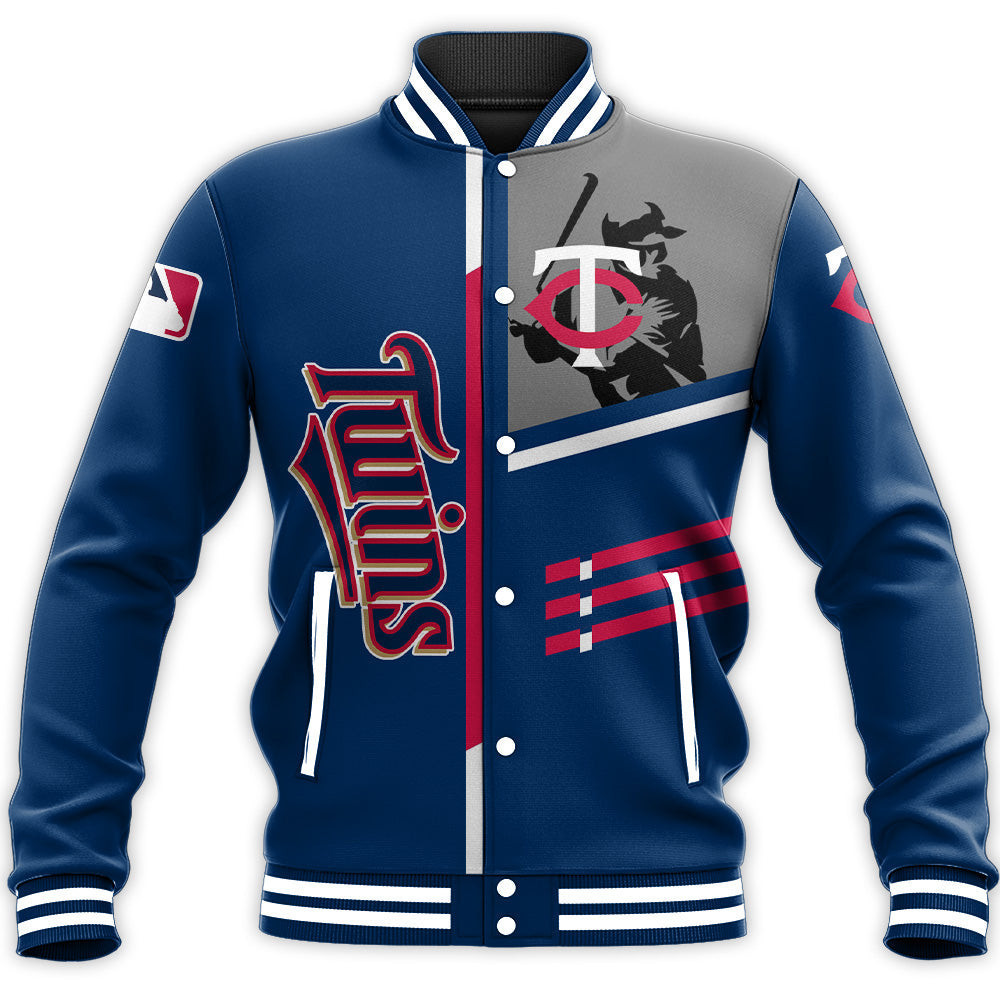 Minnesota Twins Personalized Name Number Varsity Baseball Jacket for Men & Women | MLB Team Fan Gift