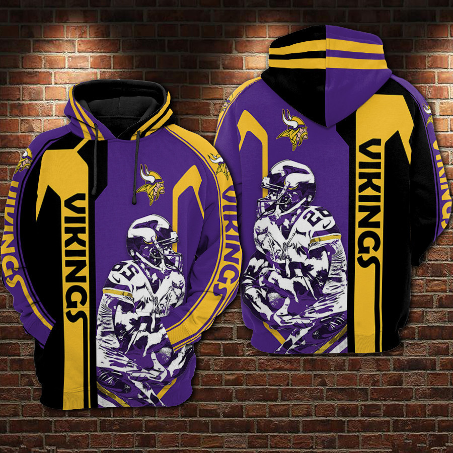 Minnesota Vikings 3D All Over Print Hoodie & Zip Hoodie