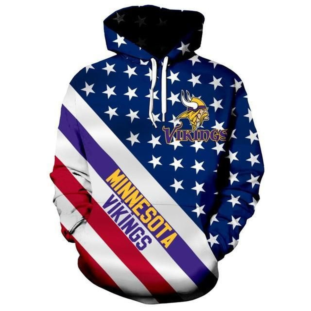 Minnesota Vikings 3D All Over Print Hoodie & Zip Hoodie