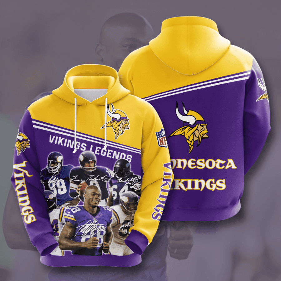 Minnesota Vikings 3D All Over Print Hoodie & Zip Hoodie