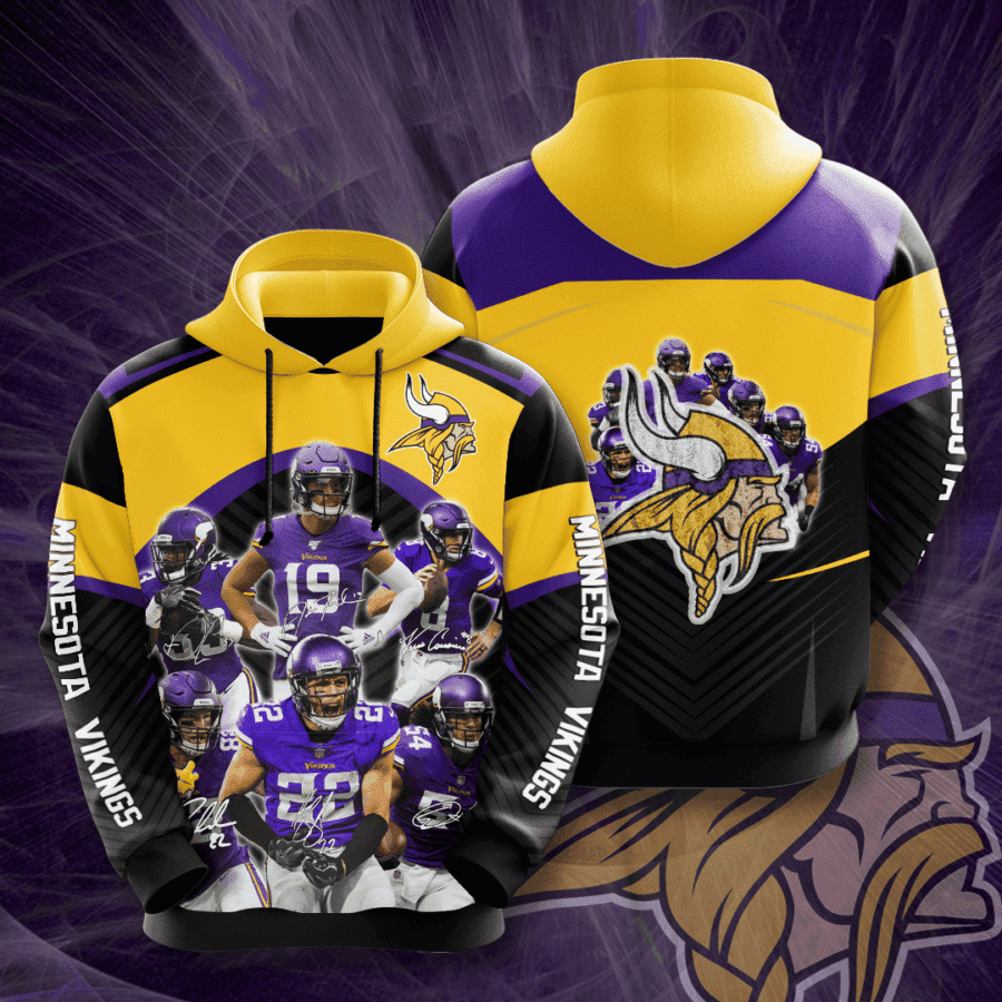 Minnesota Vikings 3D All Over Print Hoodie & Zip Hoodie