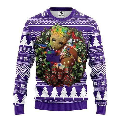 Minnesota Vikings Groot Hug For Unisex Ugly Christmas Sweater,