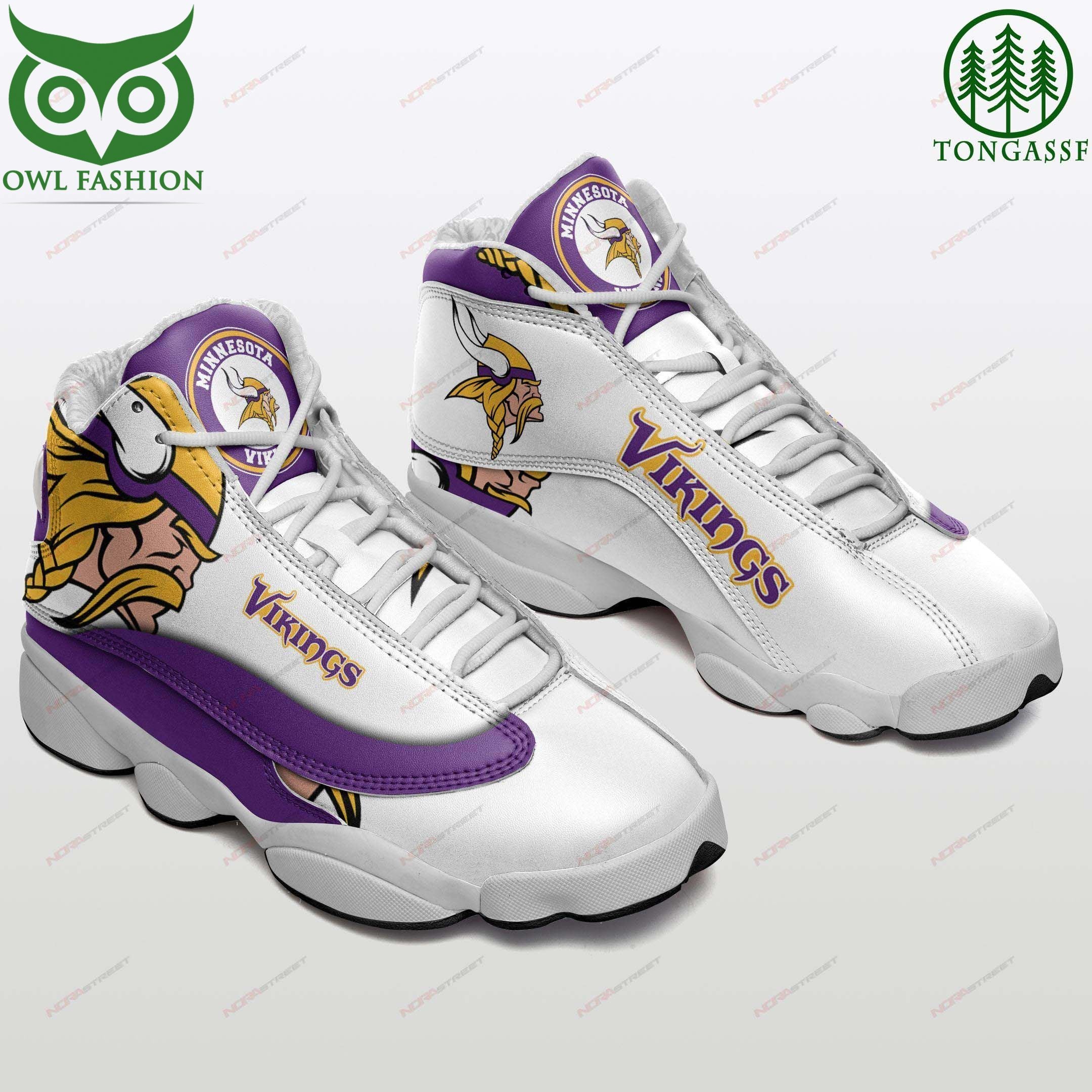 Minnesota Vikings JD13 Sneakers Shoes for Men & Women | Custom Fan Gift