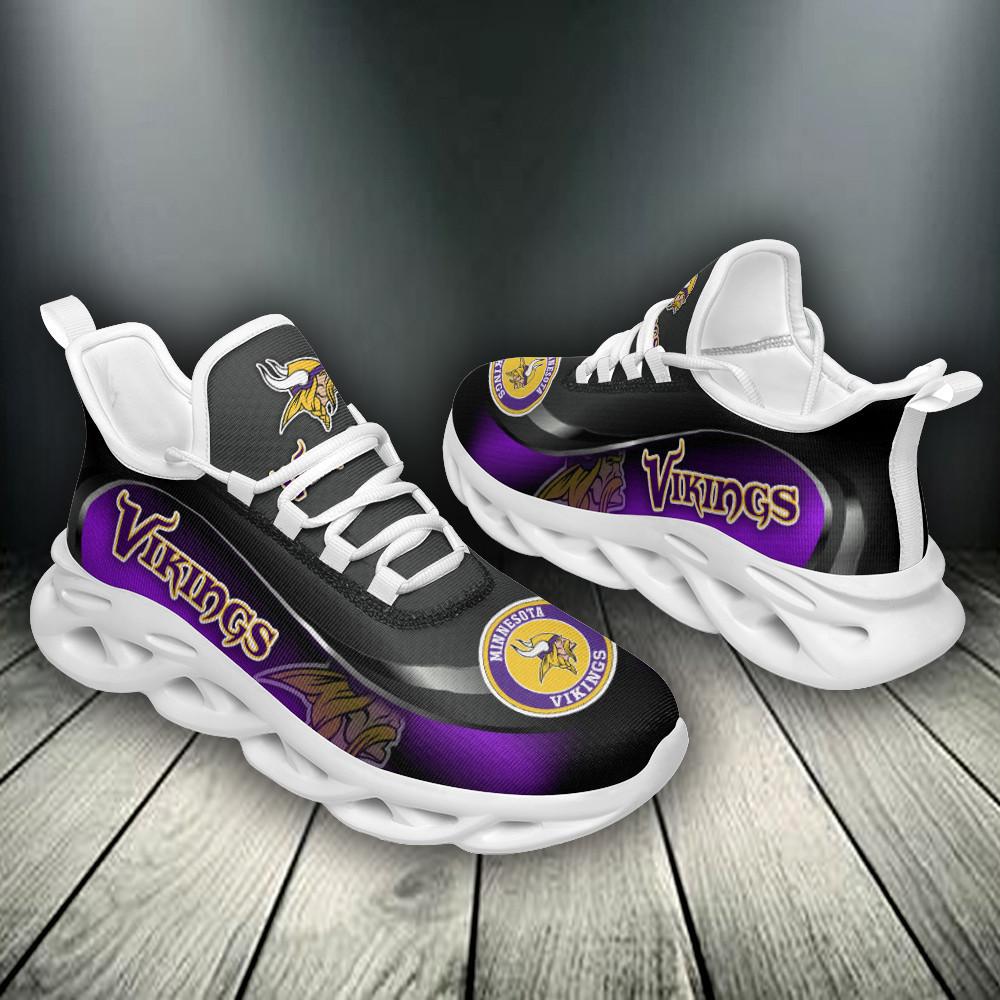 Minnesota Vikings Max Soul Shoes Sneakers for Men And Women – NFL Football Fan Shoes, Team Sneakers - Image 3