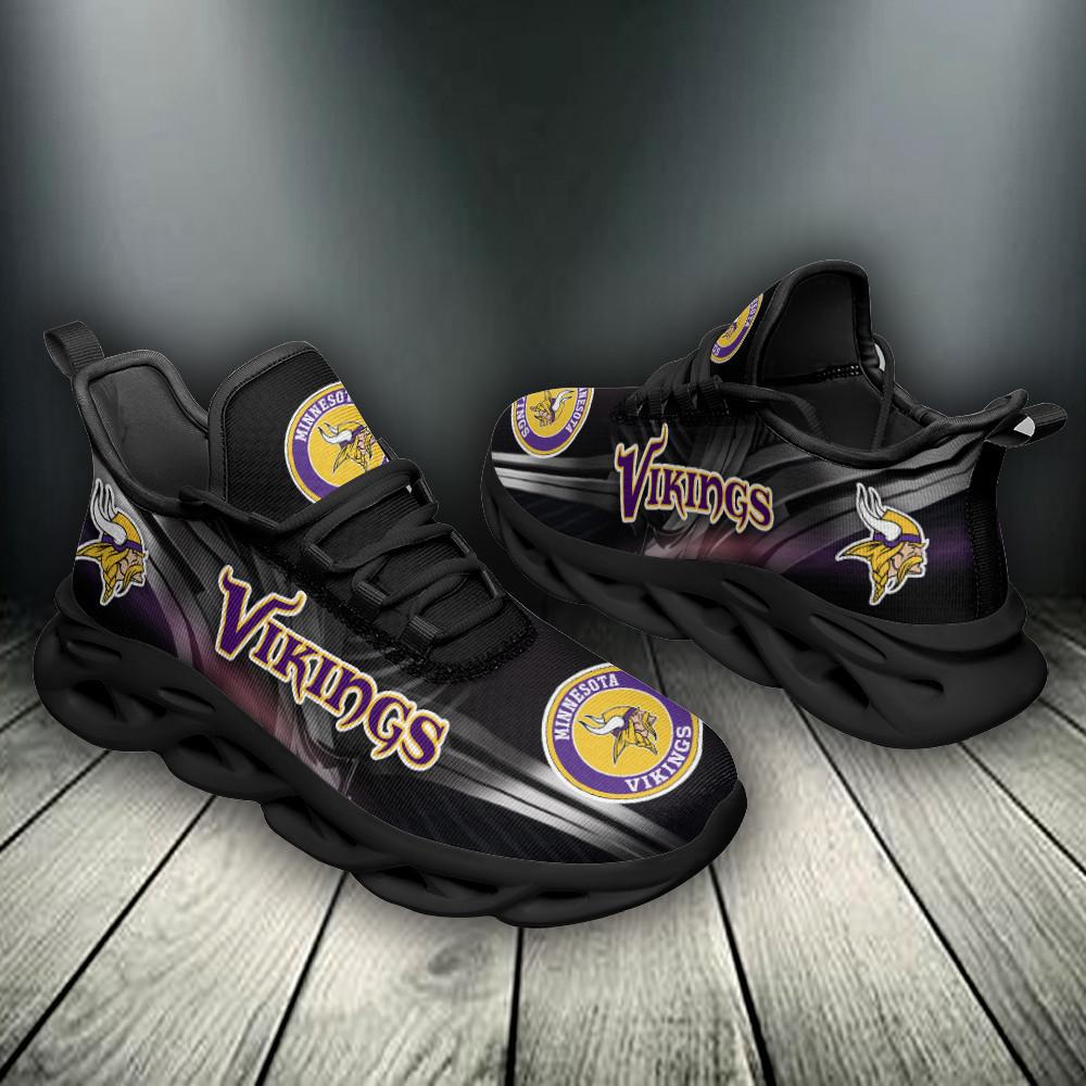 Minnesota Vikings Max Soul Shoes Sneakers for Men And Women – NFL Football Fan Shoes, Team Sneakers - Image 4