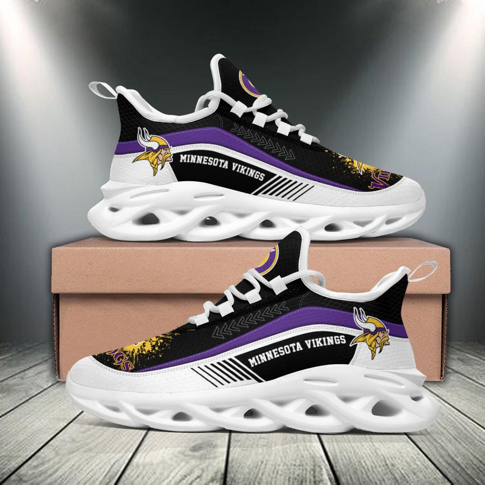 Minnesota Vikings Max Soul Shoes Sneakers for Men And Women – NFL Football Fan Shoes, Team Sneakers - Image 3