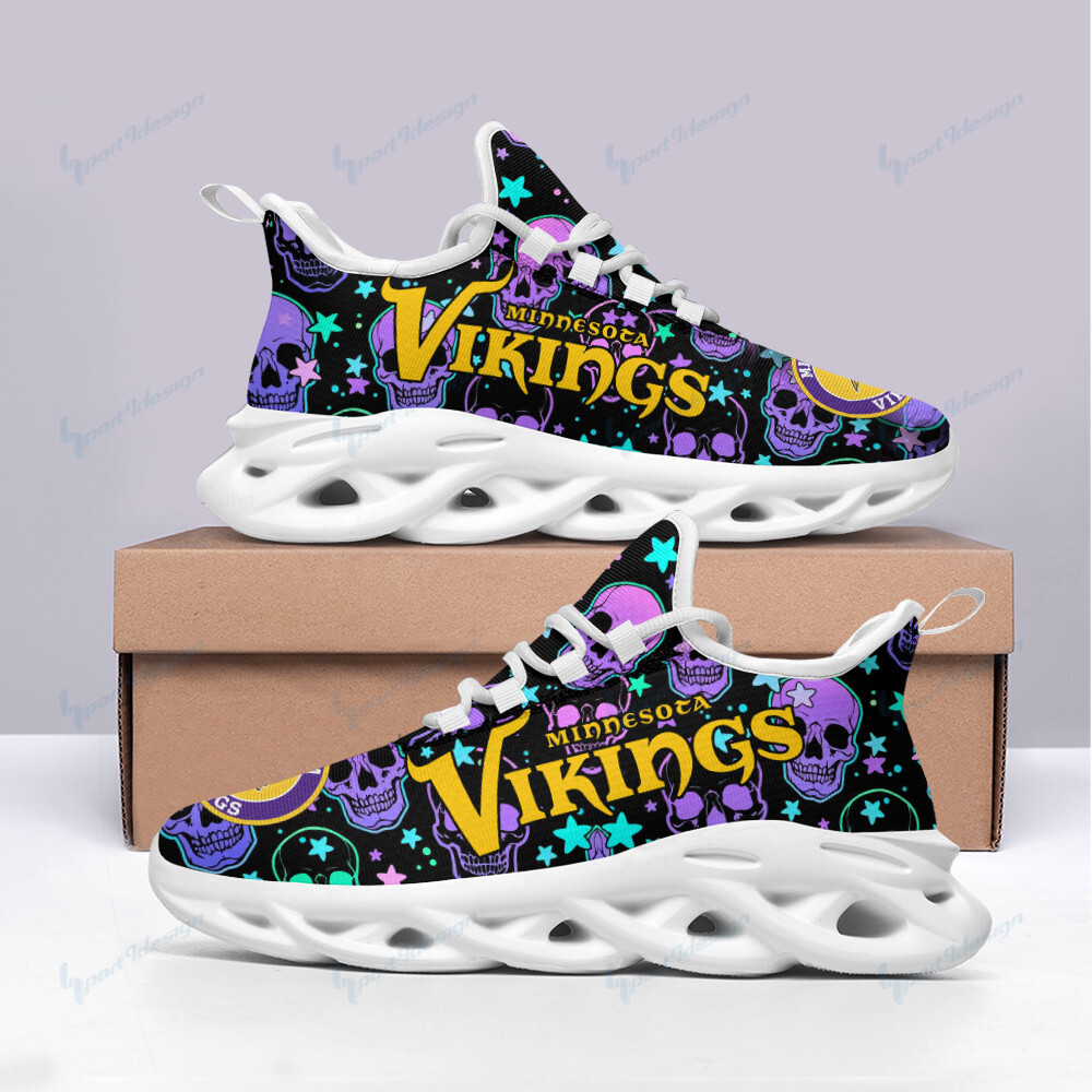 Minnesota Vikings Max Soul Shoes Sneakers for Men And Women – NFL Football Fan Shoes, Team Sneakers