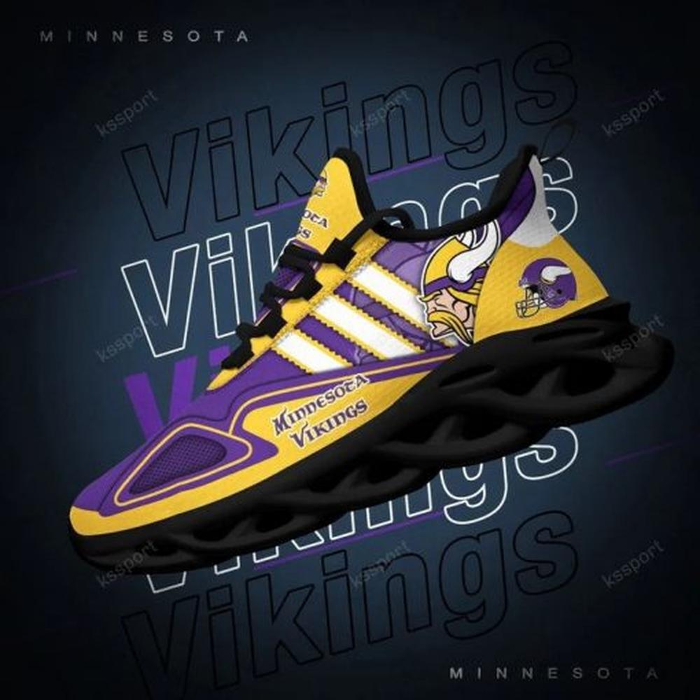 Minnesota Vikings Max Soul Shoes Sneakers for Men And Women – NFL Football Fan Shoes, Team Sneakers - Image 5