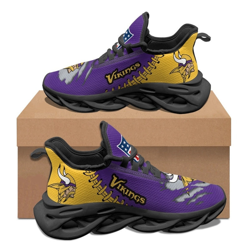 Minnesota Vikings Max Soul Shoes Sneakers for Men And Women – NFL Football Fan Shoes, Team Sneakers