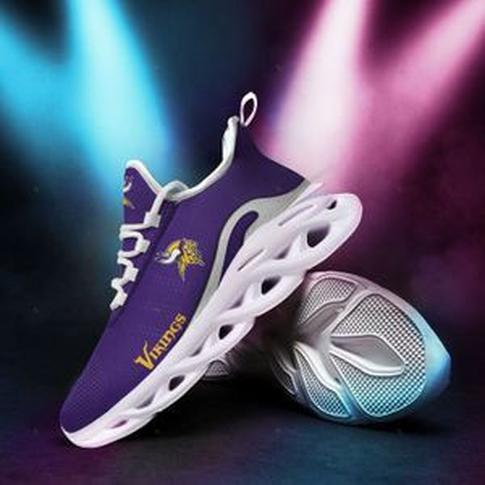 Minnesota Vikings Max Soul Shoes Sneakers for Men And Women – NFL Football Fan Shoes, Team Sneakers