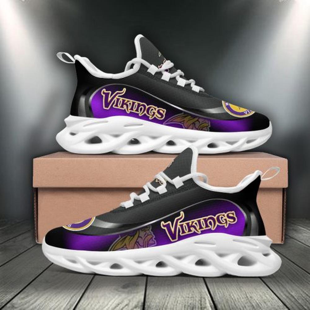 Minnesota Vikings Max Soul Shoes Sneakers for Men And Women – NFL Football Fan Shoes, Team Sneakers - Image 5