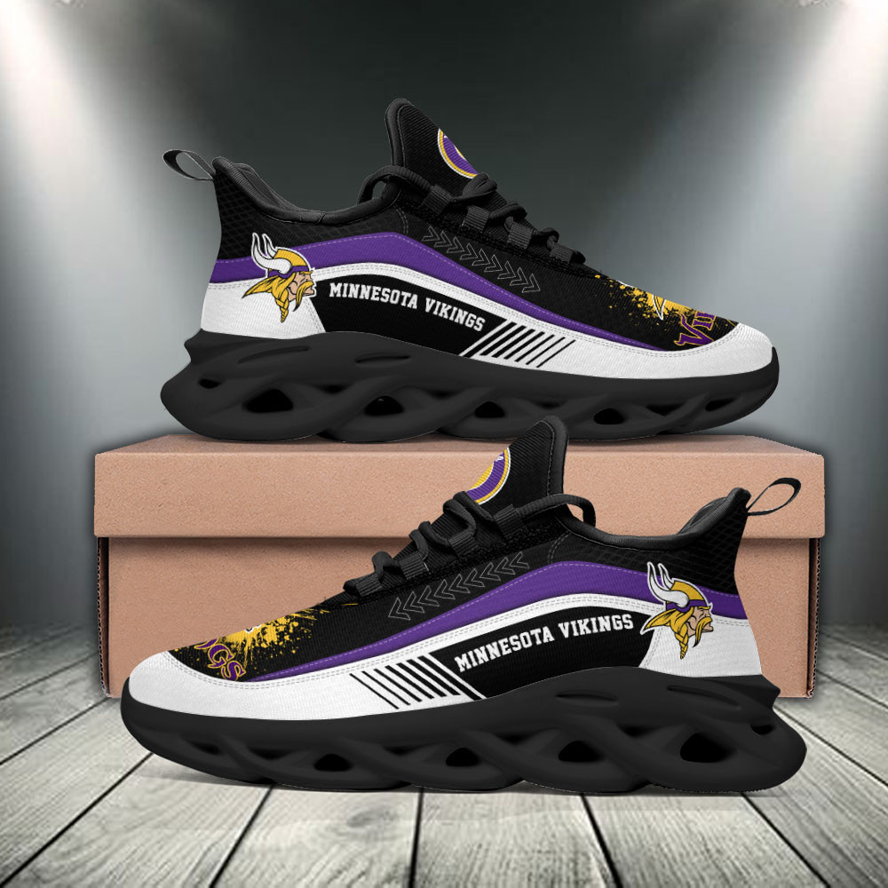 Minnesota Vikings Max Soul Shoes Sneakers for Men And Women – NFL Football Fan Shoes, Team Sneakers